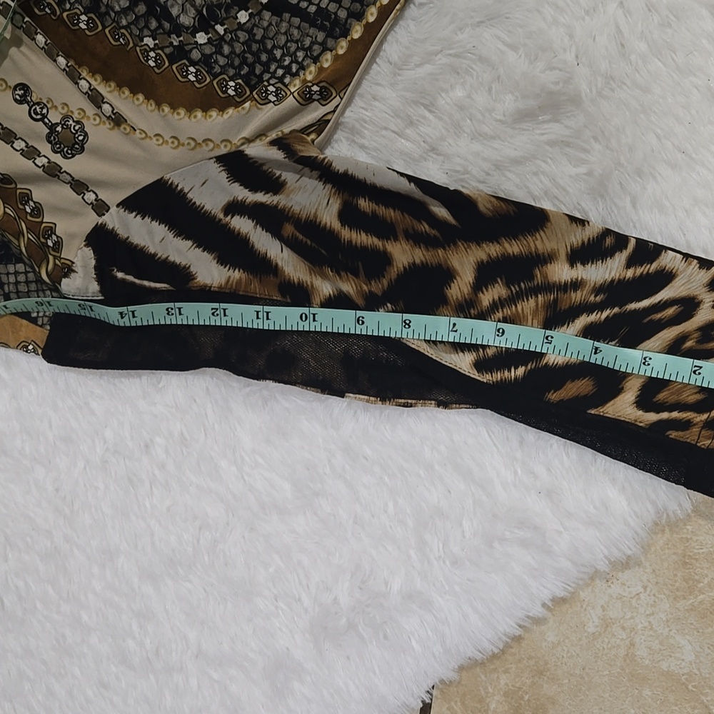 JOSEPH RIBKOFF MIXED PRINT HOODIE ZIP TOP SZ 8 - Picture 8 of 8